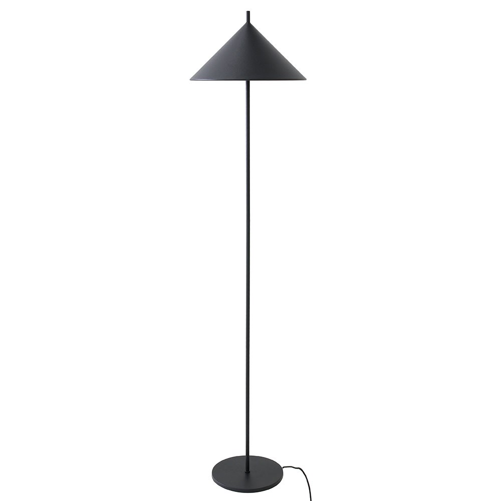 Metal triangle floor lamp black HK Living