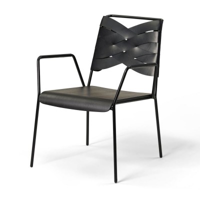 Chaise lounge Torso frêne noir & noir - Design House Stockholm