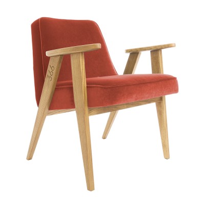 Fauteuil 366 Junior Velours chili pepper - 366 Concept
