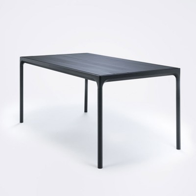 Table à manger Four 90x160cm noir - Houe