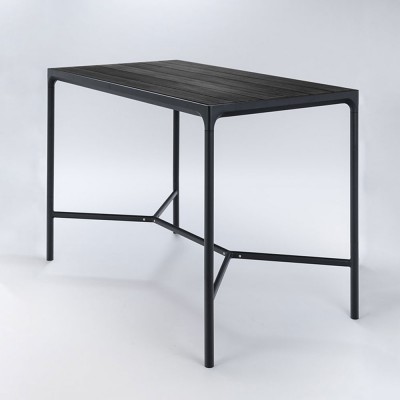 Table haute Four 90x160 cm noir - Houe