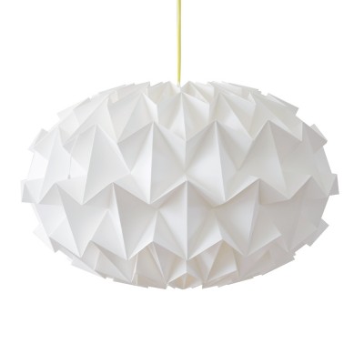 Discipline Ervaren persoon Gedetailleerd Origami hanglamp in wit Signature-papier | Snowpuppe