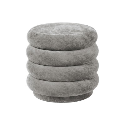 Pouf Round S béton velours - Ferm Living