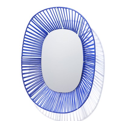 Miroir ovale Cesta bleu & menthe - ames