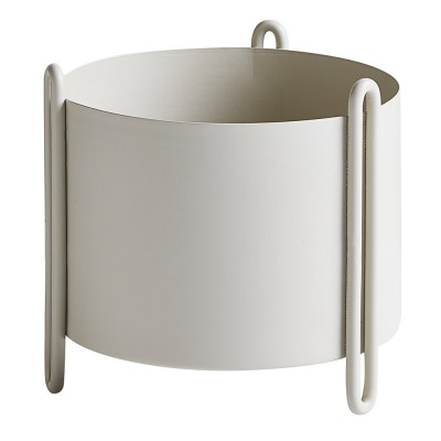 Pot de fleurs Pidestall gris S - Woud