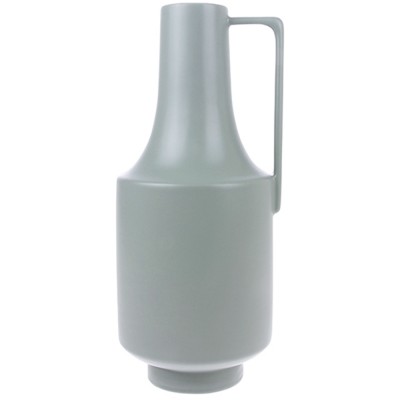 Vase vert en céramique avec poignée - HKliving