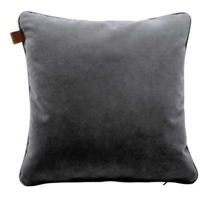 Coussin carré Velours graphite - 366 Concept
