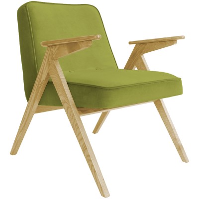 Fauteuil Bunny Velours olive - 366 Concept