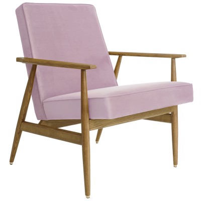 Fauteuil Fox Velours rose poudré - 366 Concept