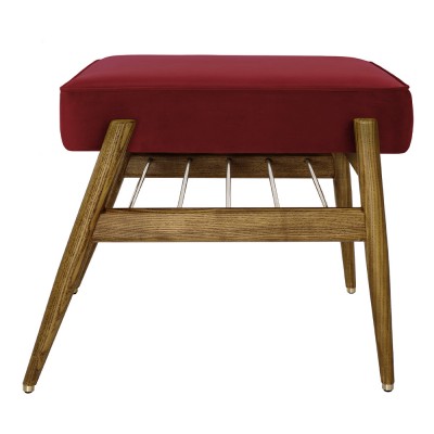 Repose-pieds Fox Velours merlot - 366 Concept