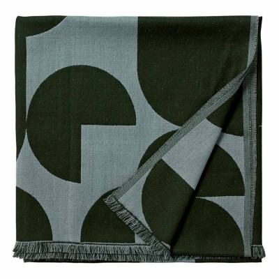 Plaid Forma forêt & menthe pâle - AYTM