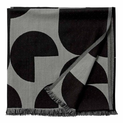 Plaid Forma noir & gris clair - AYTM