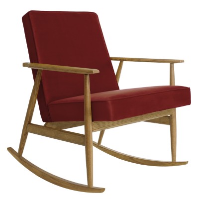 Rocking chair Fox Velours merlot - 366 Concept