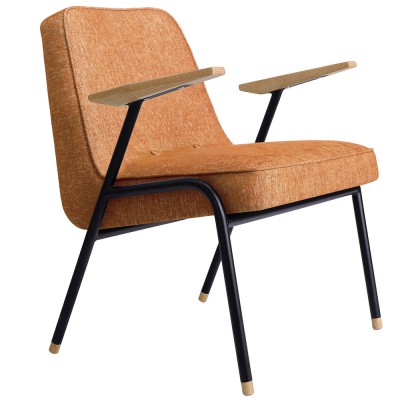 Fauteuil 366 Metal Loft mandarine - 366 Concept