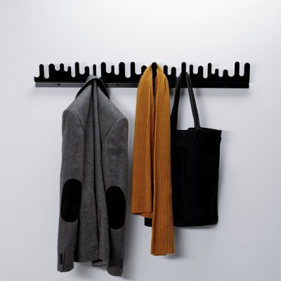 Omkleden nooit College Wave kapstok zwart | Design House Stockholm