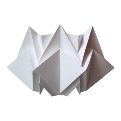 Applique murale Kabe papier blanc - Tedzukuri Atelier