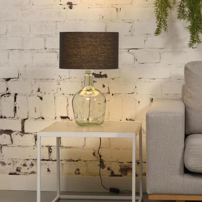 Lampe à poser Murano lin gris foncé S - Good & Mojo