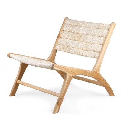 Chaise lounge en teck Abaca - HKliving