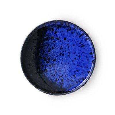 Assiette à dessert Cobalt & noir Ø17,5 cm - HKliving