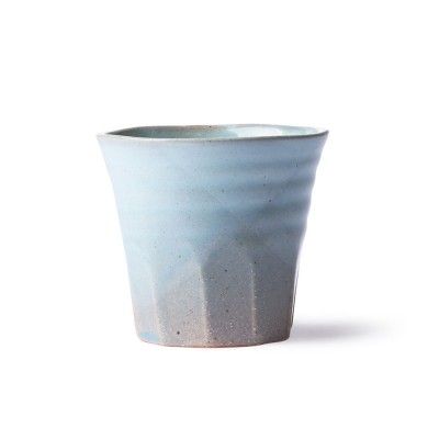 Mug en céramique Bold & Basic gris/bleu - HKliving