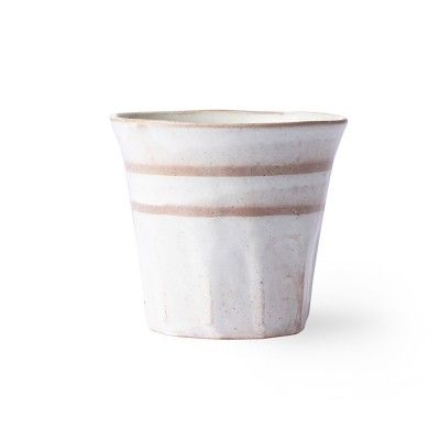 Mug en céramique Bold & Basic blanc/terre - HKliving