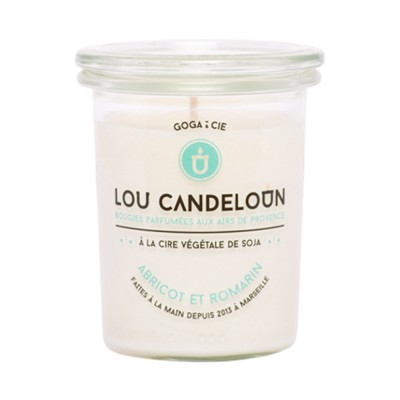 Bougie parfumée 120g Abricot et romarin - Lou Candeloun