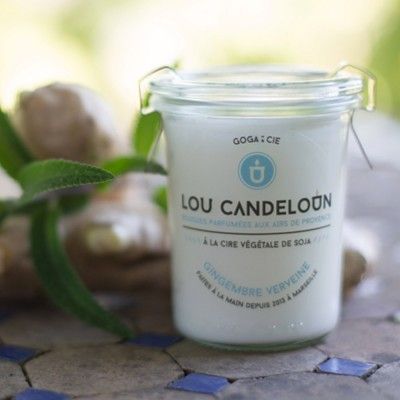 Bougie parfumée 120g Gingembre et verveine - Lou Candeloun