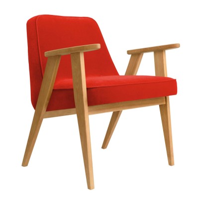 Fauteuil 366 Velours chili pepper - 366 Concept
