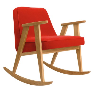 Rocking chair 366 Velours chili pepper - 366 Concept