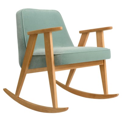 Rocking chair 366 Velours menthe - 366 Concept