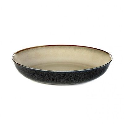 Assiette creuse S Terres de Rêves gris & bleu foncé Ø17 cm - Serax