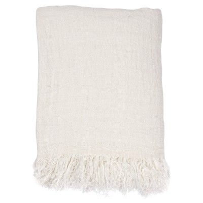 Couvre-lit en lin blanc - HKliving