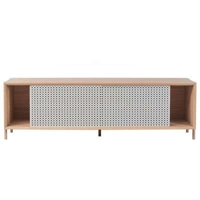 Buffet Gabin 162cm sans tiroir gris clair - Hartô