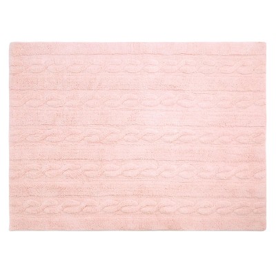 Tapis lavable Braids rose M - Lorena Canals