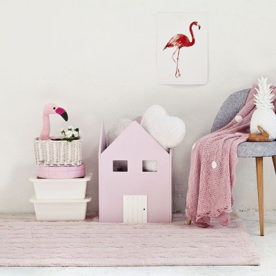 Tapis lavable Braids rose S - Lorena Canals