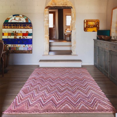 Tapis lavable Terre Canyon rose - Lorena Canals