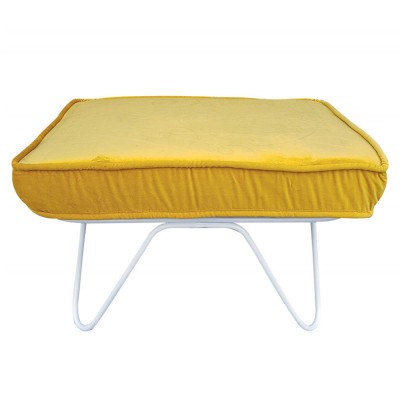 Pouf Croisette en velours - Honoré