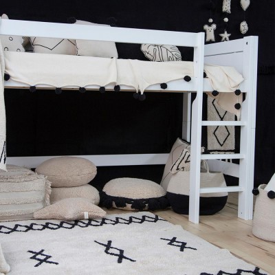 Tapis lavable Atlas Naturel noir - Lorena Canals