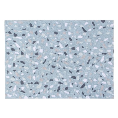 Tapis lavable Terrazzo bleu marine - Lorena Canals
