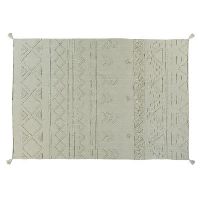 Tapis lavable Tribu olive L - Lorena Canals