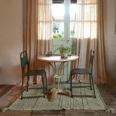 Tapis lavable Tribu olive S - Lorena Canals