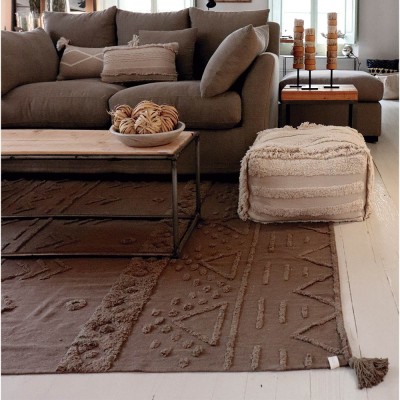 Tapis lavable Tribu marron S - Lorena Canals