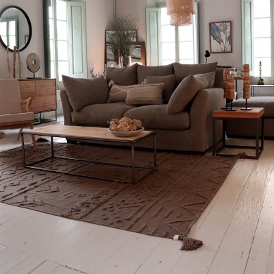 Tapis lavable Tribu marron XL - Lorena Canals