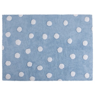 Tapis lavable à pois bleu - Lorena Canals