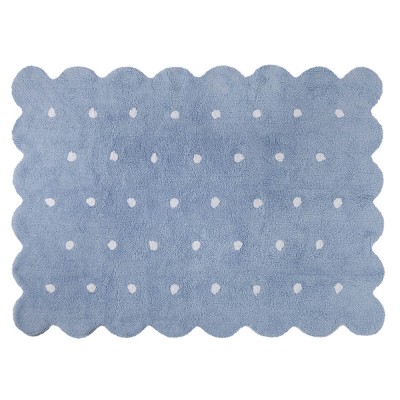 Tapis lavable Biscuit bleu - Lorena Canals