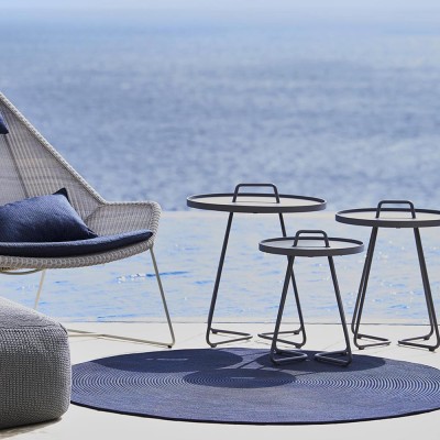 Tapis Infinity bleu Ø140 cm - Cane line