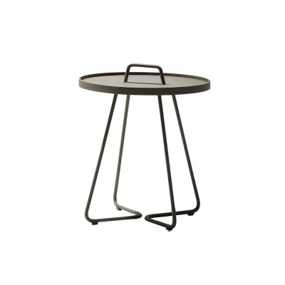 Table d'appoint mobile taupe S - Cane line