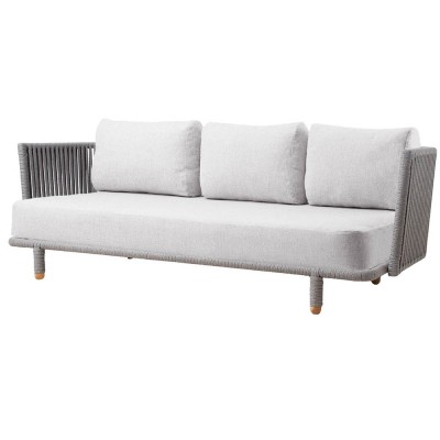 Canapé 3 places blanc Moments - Cane line