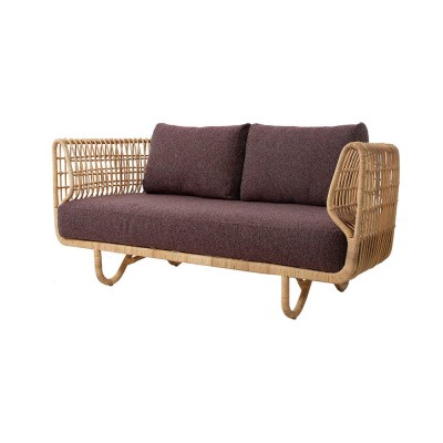 Canapé 2 places bordeaux Nest - Cane line