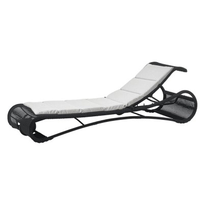 Chaise longue Escape gris clair & blanc - Cane line